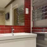Red Bathroom Remodel